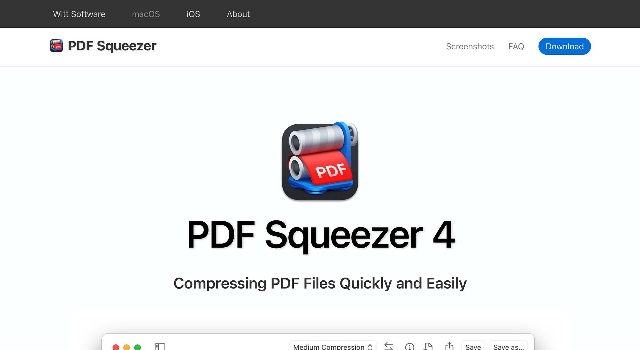 PDF Squeezer 4 Homepage Screenshot (2024-04-23)
