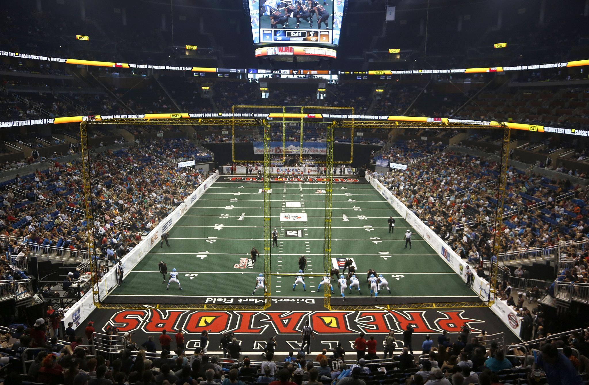 Not a picture from that game but of the Orlando Predators