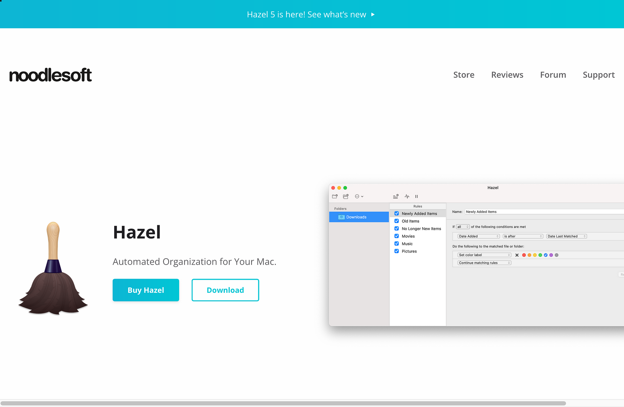 Hazel Homepage Screenshot (2024-04-25)